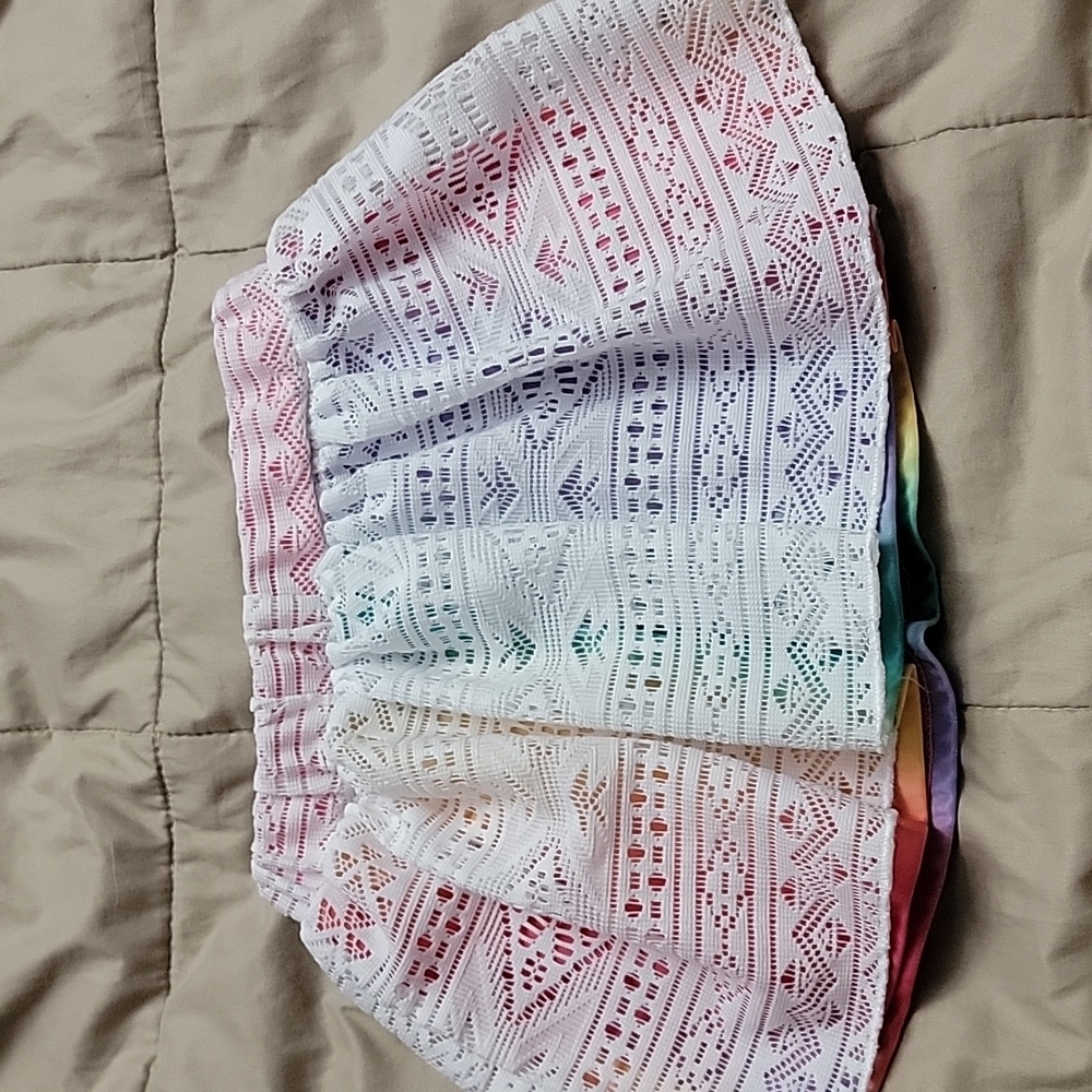 Healthtex White Over Rainbow Girl Skort/Skirt - Picture 6 of 8